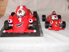 roary the racing car front view