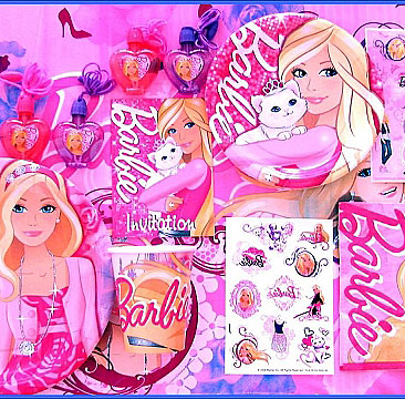 party city barbie balloons