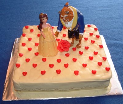 beauty and the beast cake