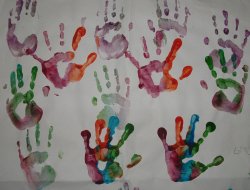 colorful hands craft