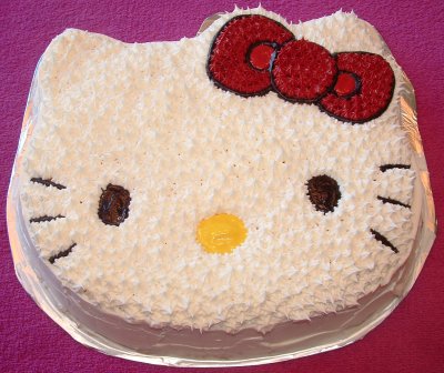  Kitty Birthday Cakes on Post  How A Non Baker Makes A Hello Kitty Cake   Ko Art   Design