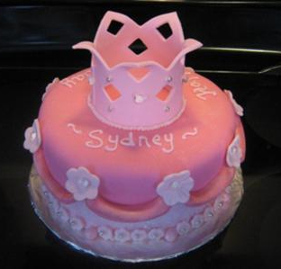 princess crown cake