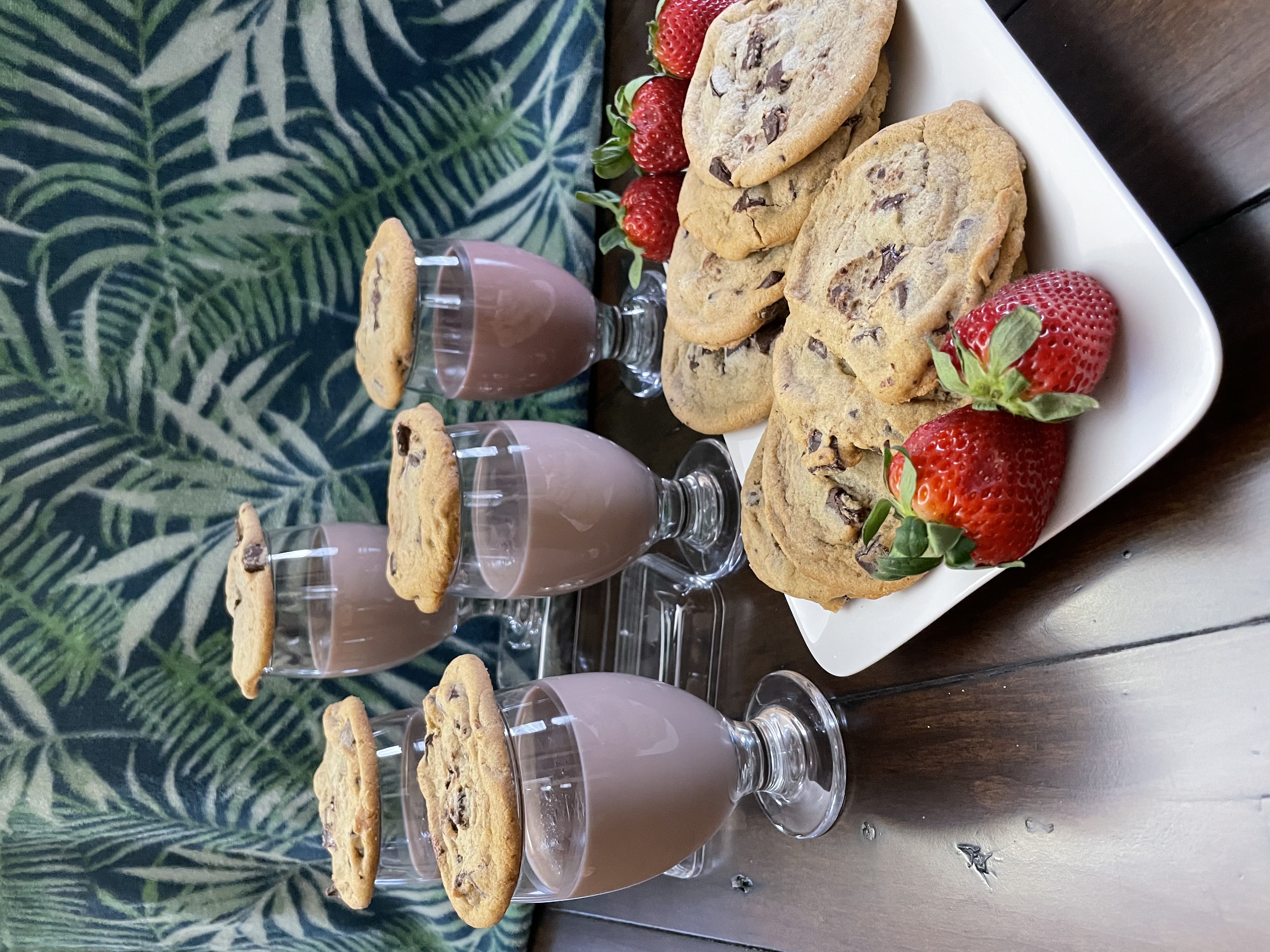 slumber party cookies and milk