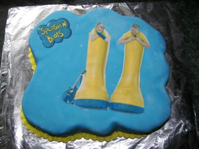 splash n' boots cake