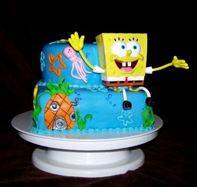 Cupcake Birthday Cakes on Spongebob Cake Pictures   Spongebob Birthday Cake