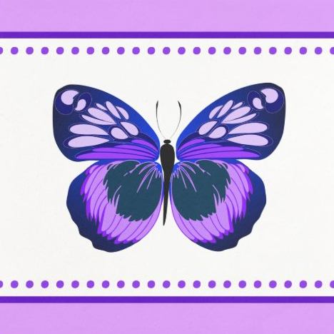 Butterfly party napkin