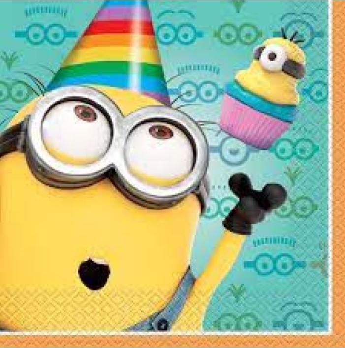 despicable me party napkin