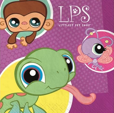 littlest pet shop party napkin