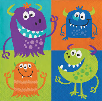 monster party napkin