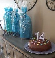 14th birthday party cake
