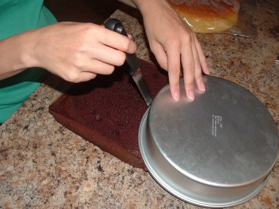Gumball machine cake creation process