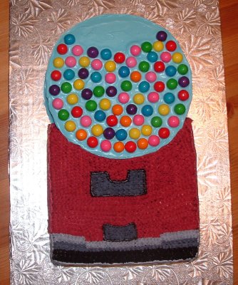 gumball machine cake