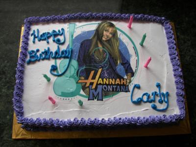 Hannah Montana party cake by: Charlotte