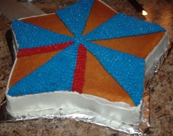 July 4th cake process