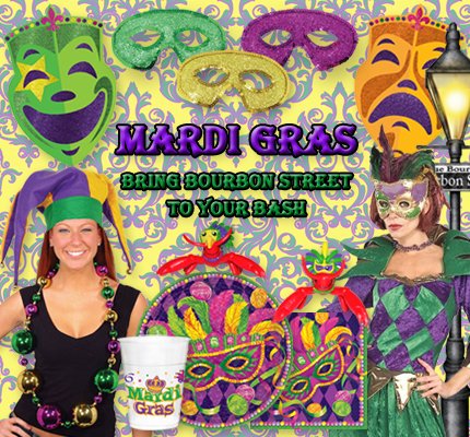 Mari Gras Party Supplies