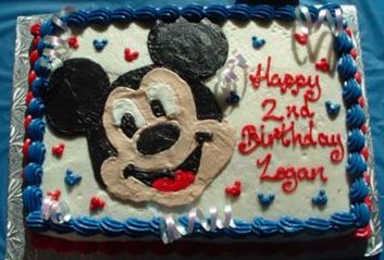 Mickey Mouse Cake by: Mike