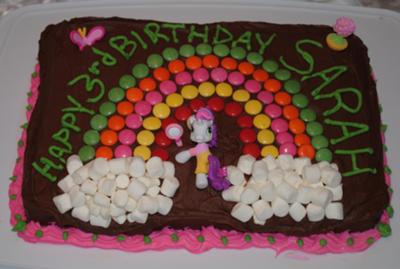 My Little Pony Rainbow cake