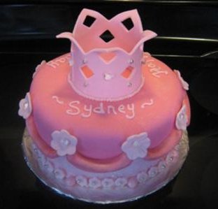 princess crown cake