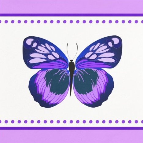 Butterfly party napkin