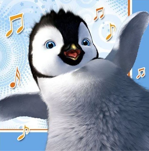 happy feet party napkin