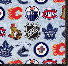 hockey party napkin