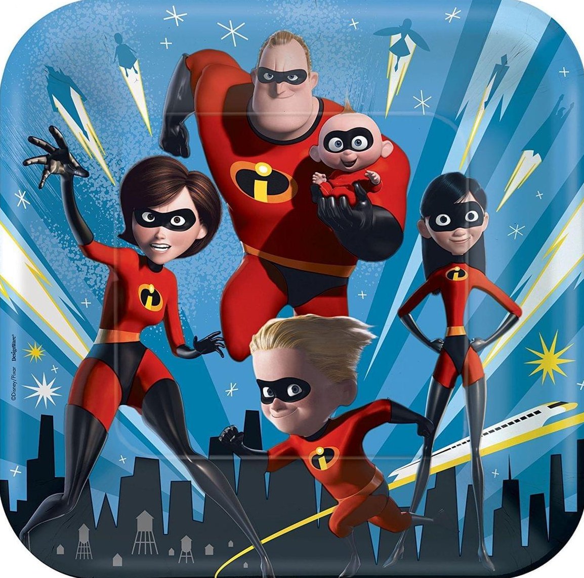 incredibles party plate