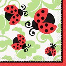 ladybug party napkin