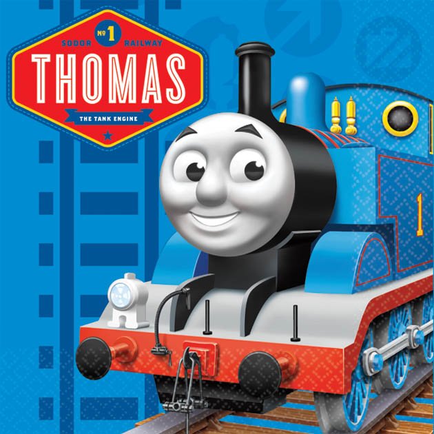 thomas the train party napkin