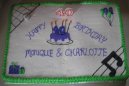 Twins 40th Birthday Cake