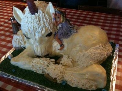 unicorn and fairy dream cake